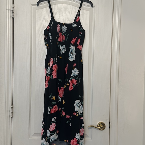 Old Navy Black Floral Sun Dress - Picture 5 of 5